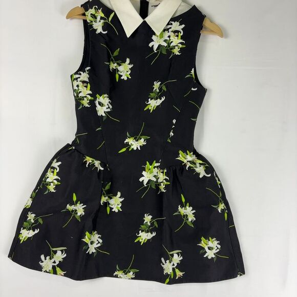 Shushu/Tong Dresses & Skirts - Shushu/Tong Shirt neck Patchwork Floral Mini Dress